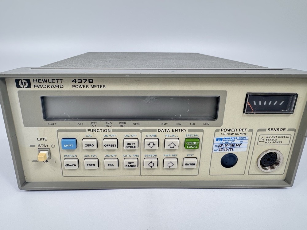 HP 437B RF/Microwave Power Meter w/ Opt 003 GPIB