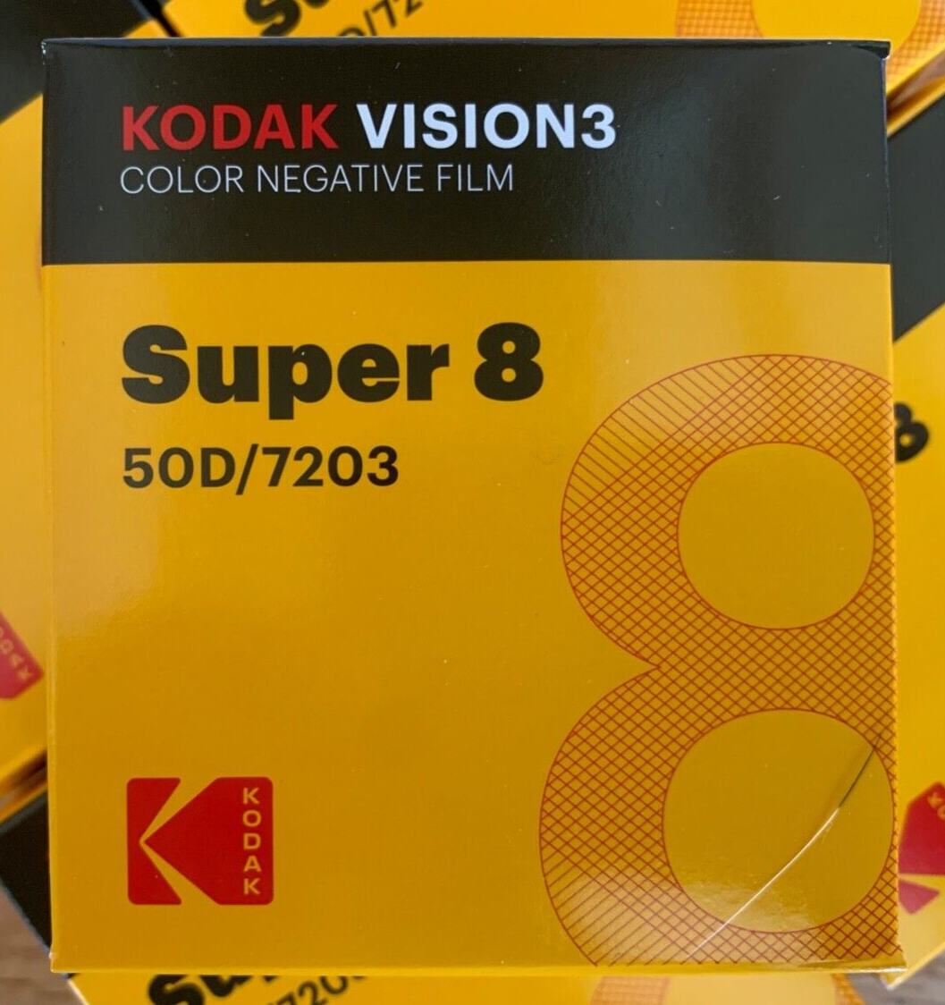 Kodak Vision 3 50D 7203 Super-8 Color Negative Film - NEW Fresh Kodak SEE VIDEO