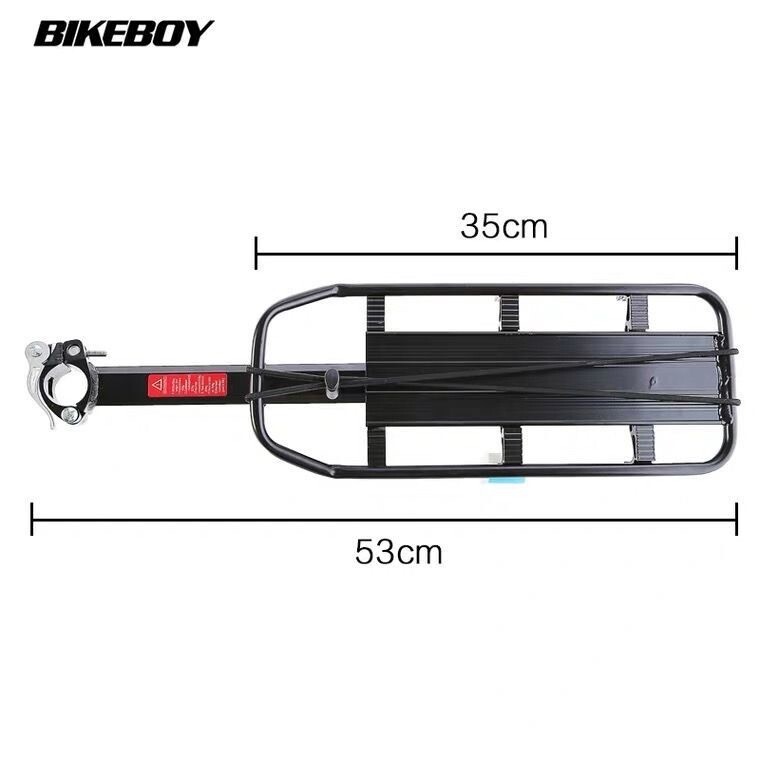 Rear Bike Rack, 110 lbs Bike Cargo Racks Frame Aluminum Universal Adjustable