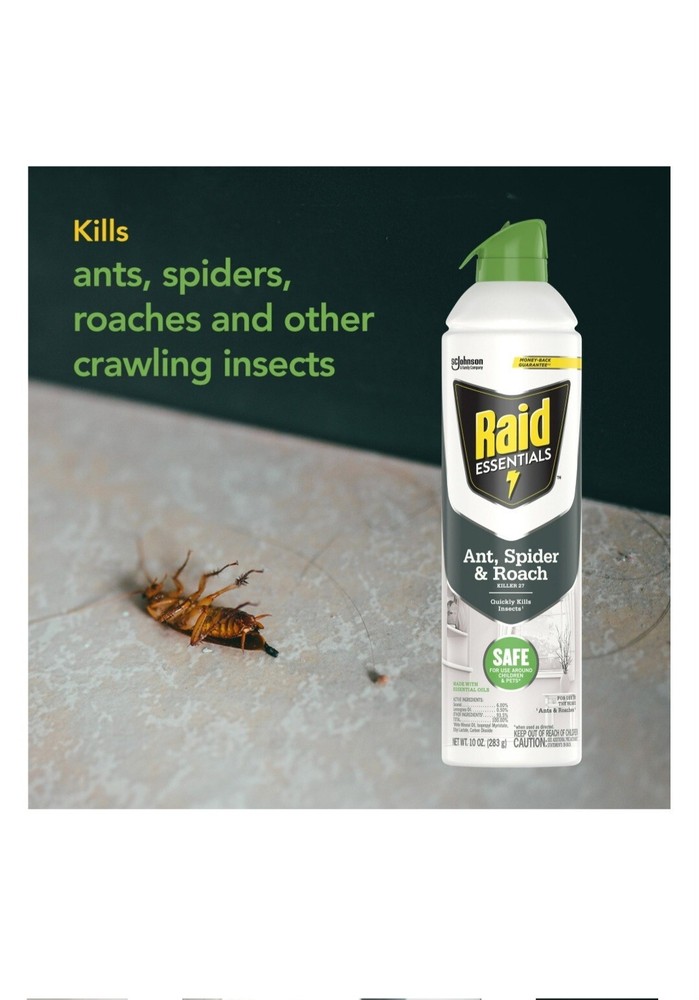 Raid Essentials Ant, Spider & Roach Killer 10 oz.
