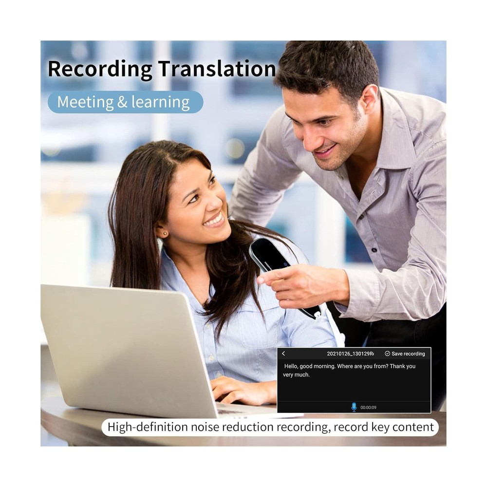 Translator Pen, Scanner Reader Pen 112 Languages OCR Digital Scanning Transla...