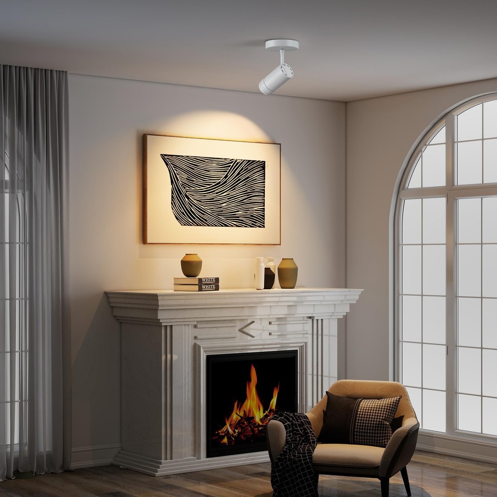9W LED Zoomable Ceiling Spotlight, Dimmable Directional Wall Surface Fixture,...