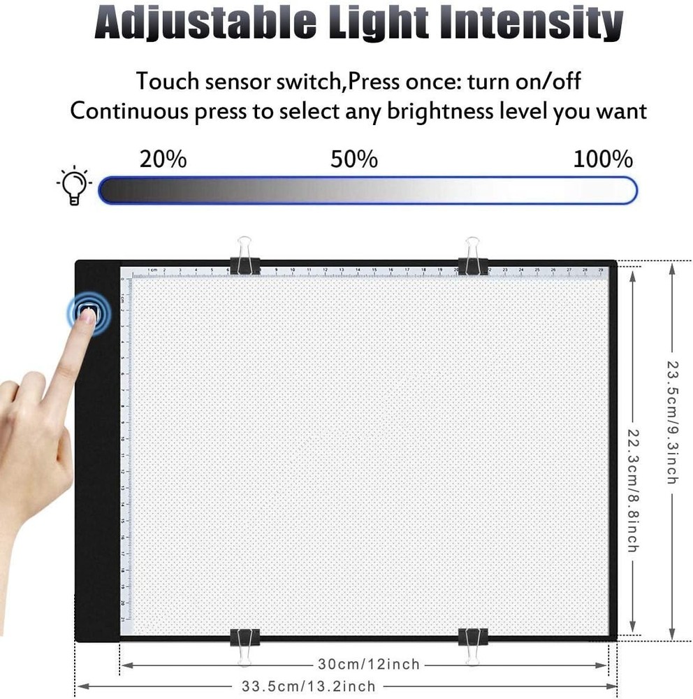 Diamond Painting A4 LED Light Pad, Ultra-Thin Adjustable Brightness Diamond A...