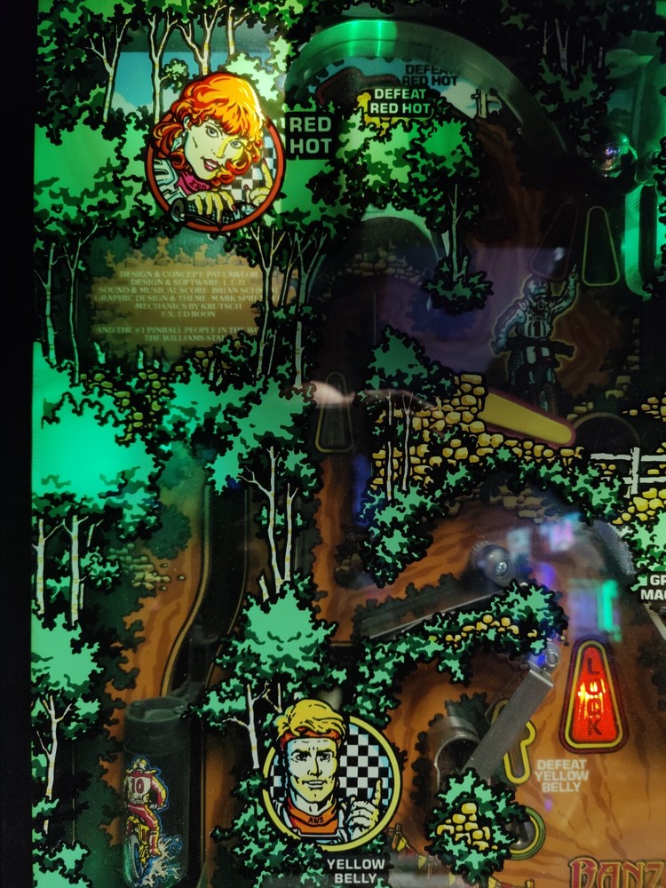 BANZAI RUN Pinball Machine - Williams 1988 - 2797