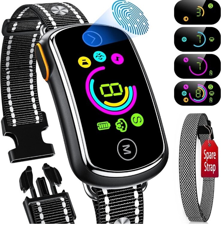 Dog Bark Collar 2 in 1 Separate & Multiple Customized Beep Vibration Shock Mode