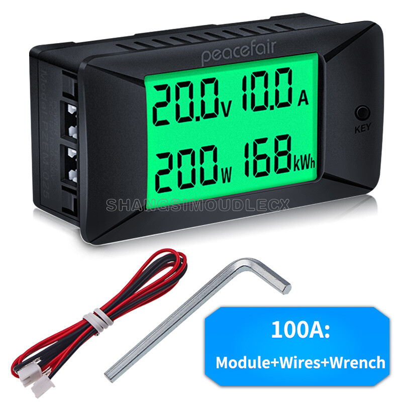 Multi-function LCD DC 0-300V Digital Voltage Current Meter Power Energy Tester