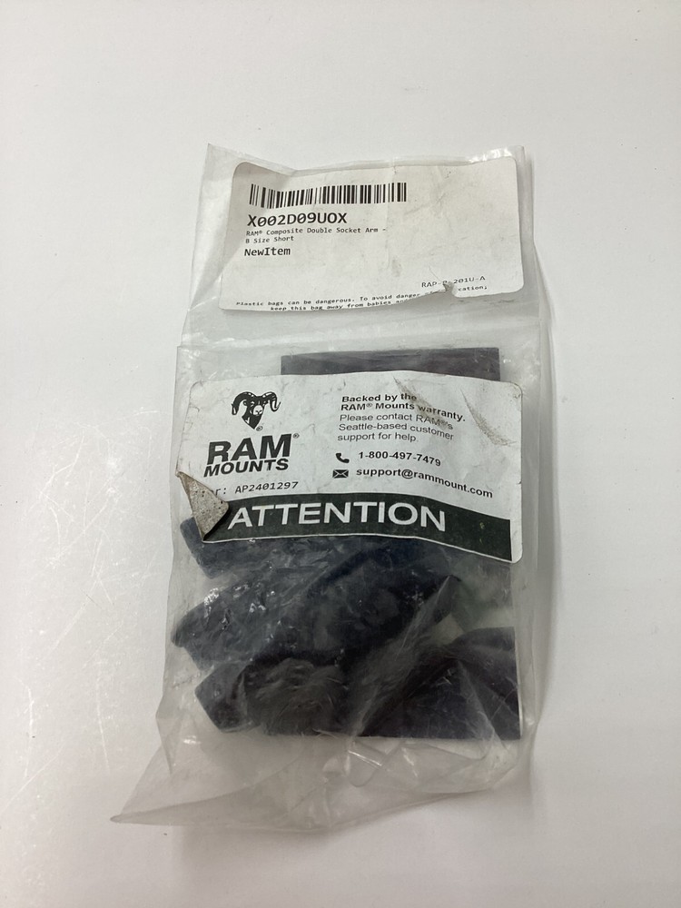 RAM Mounts - RAM-B-201U-A - Composite Double Socket Arm - B Size Short