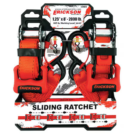 Erickson 31423 Cargo Strap, Red, 660 Lb. Load Limit