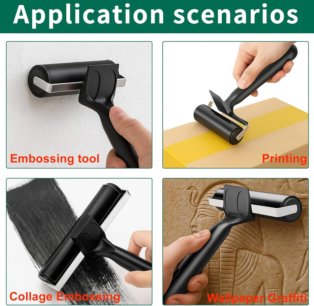 Soft Rubber Brayer Rollers for Crafting Brayer Rollers for Printmaking Brayer To