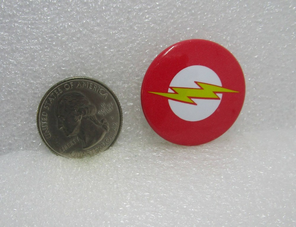 DC Comics The Flash Button Pin