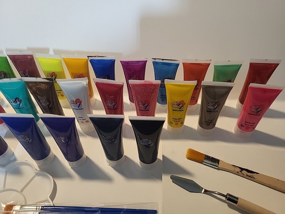 Anpro Arylic Paint Set 27 Colors 22ml Each