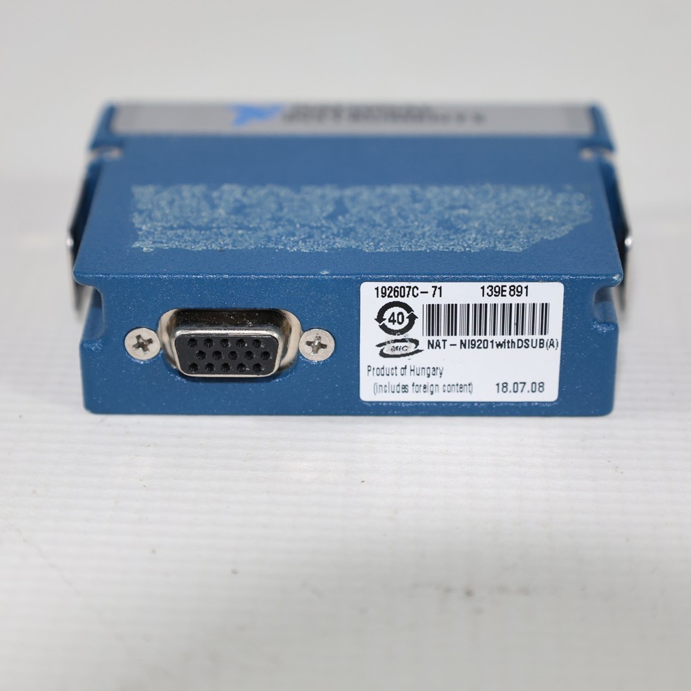 National Instruments First Robotics NI 9201 W DSUB CDAQ Module Not Working