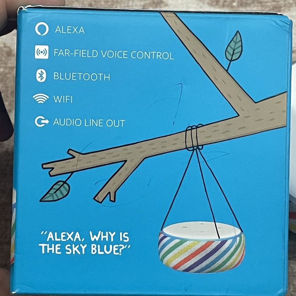 Amazon Echo Dot 3rd Generation C78MP8 Rainbow Alexa Smart Speaker Kids