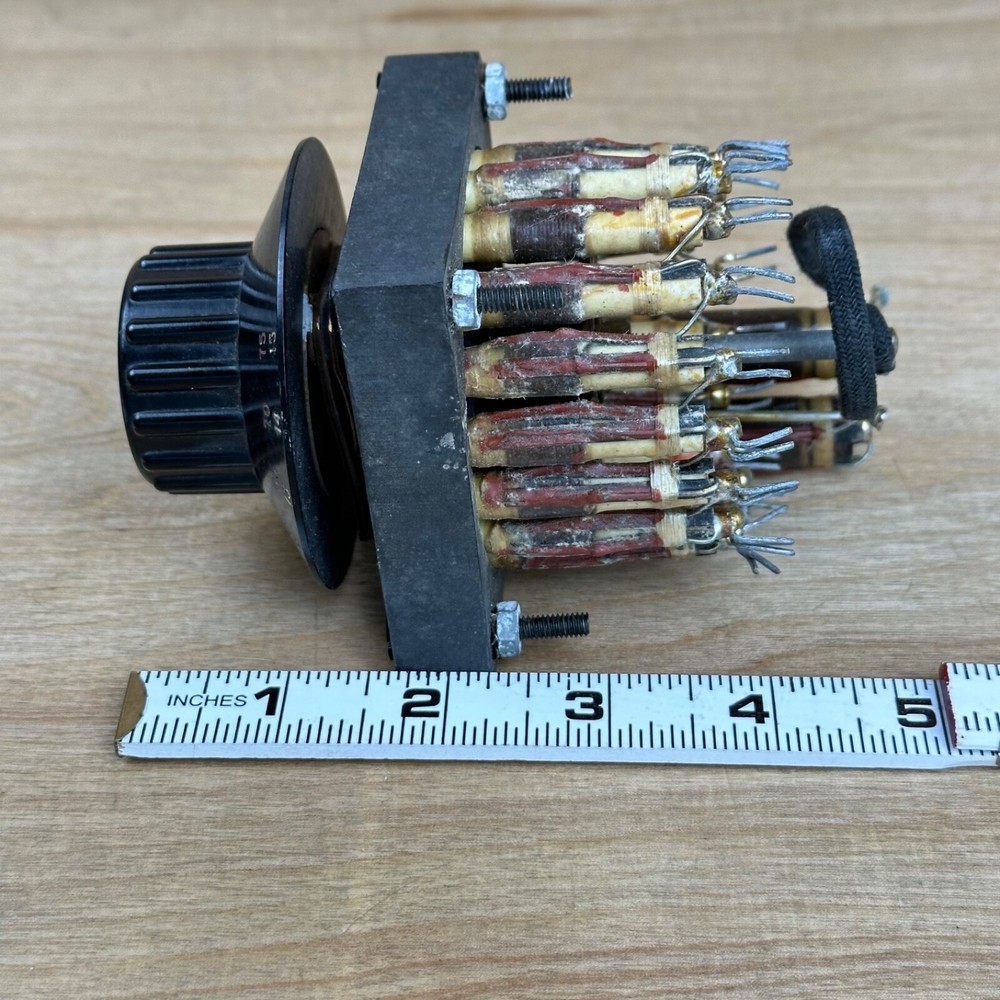 Antique Millivolts Turn Knob Dial Volts Bakelite Brass Selector Switch— (Help?)