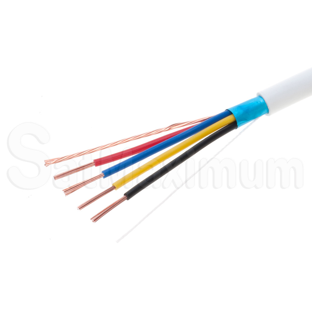 SHIELDED Security ALARM Cable Stranded / Solid Wire 18 22 AWG 500ft 1000ft WHITE