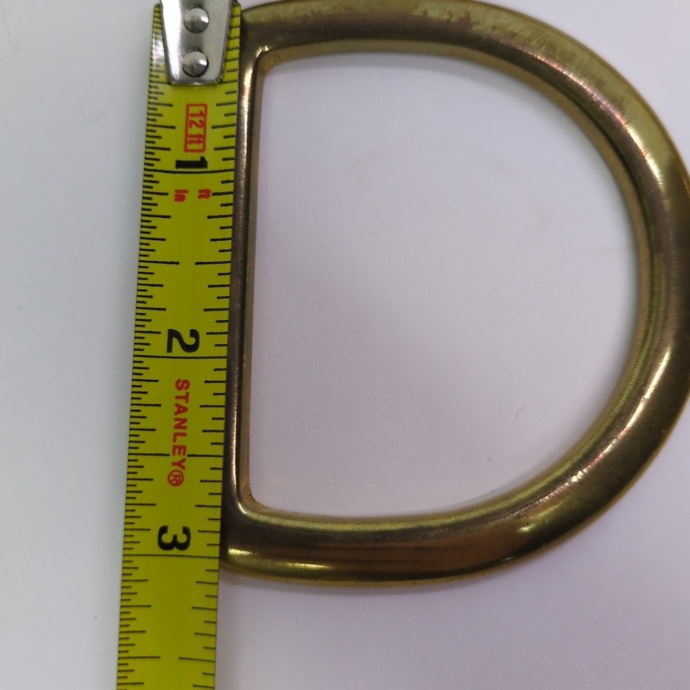 3" Solid Brass Cast D Rings (Lot Of 4)