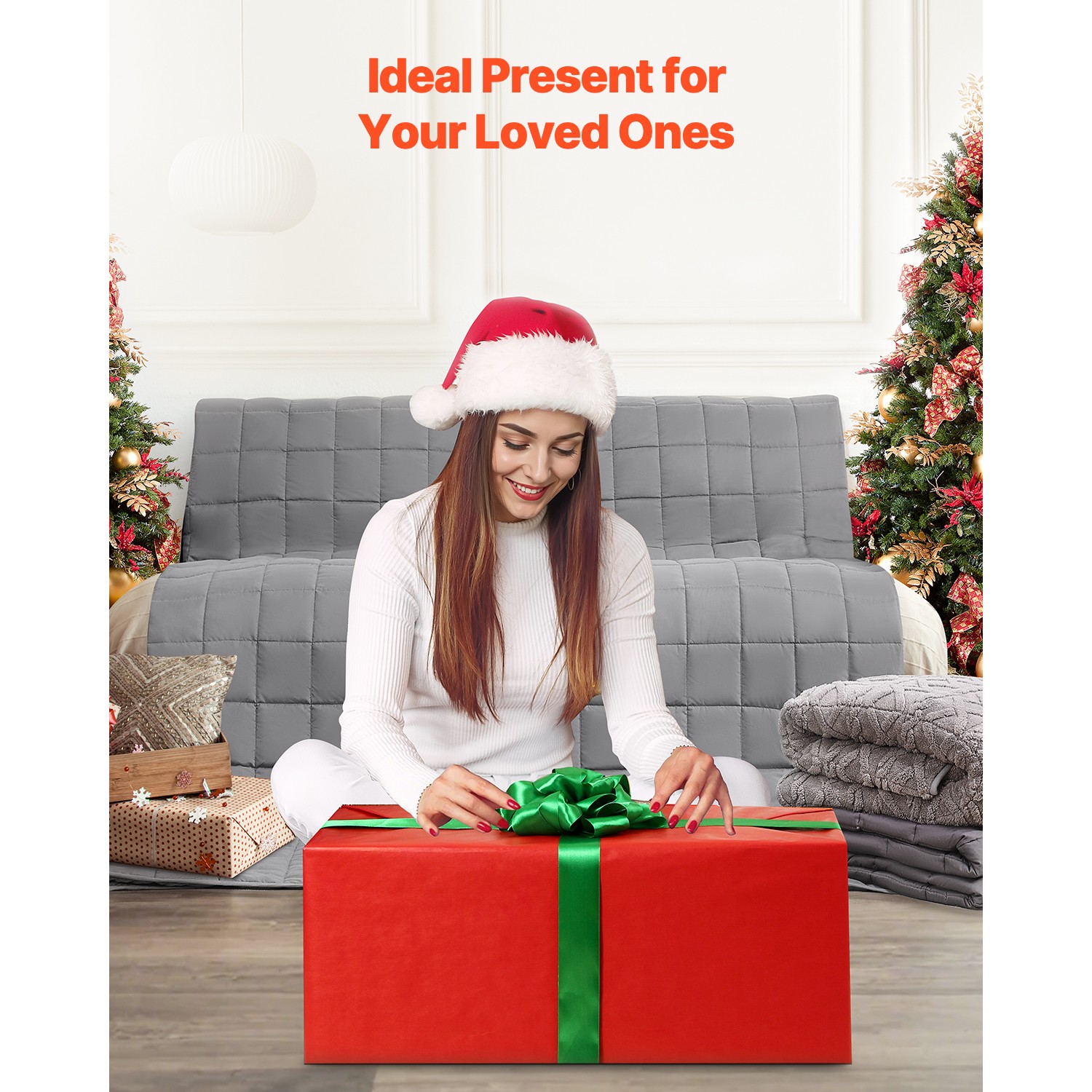 Weighted Blanket 25lb 88 x 104" King Size Cooling Breathable Heavy Blanket