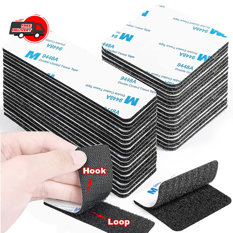 10Pcs Self Adhesive Hook & Loop Tape Fastener
