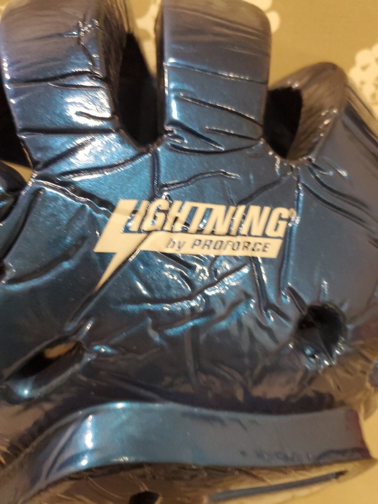 ProForce Lightning Sparring Headgear Blue Large