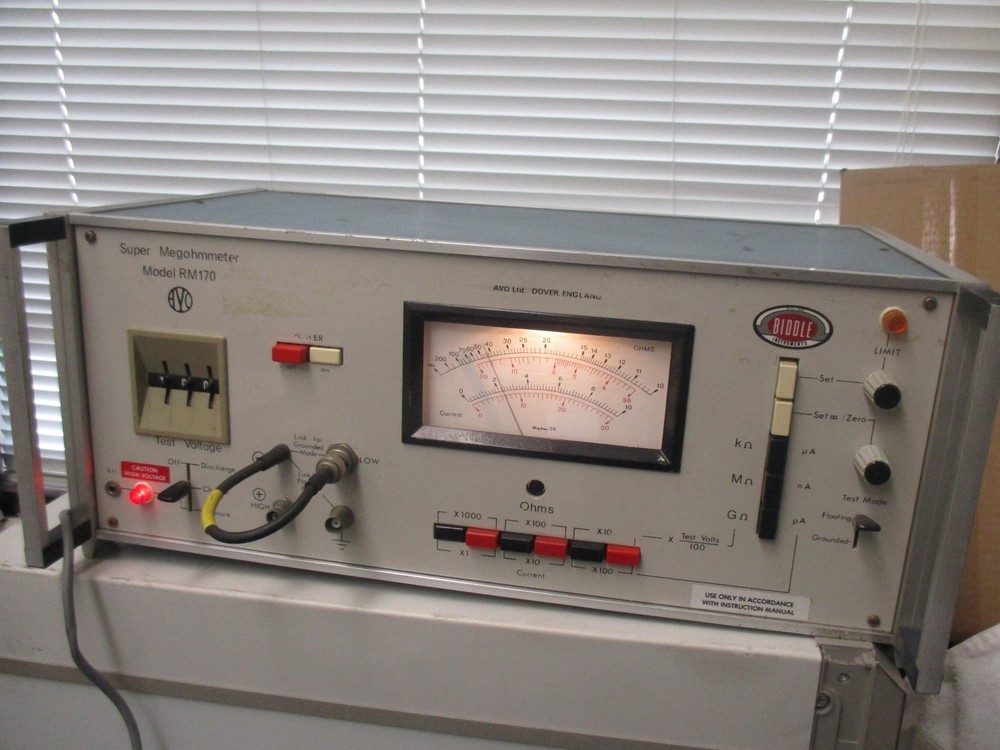 Biddle Instruments Model: RM170 Super Megohmmeter