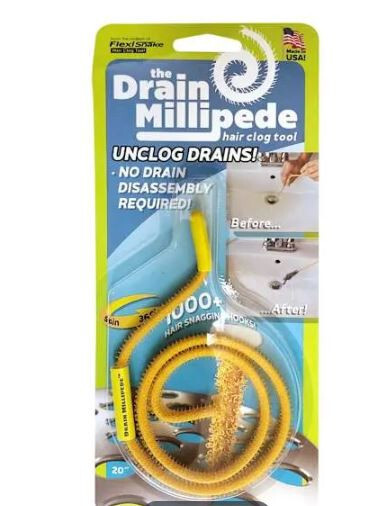 FlexiSnake Drain Millipede Hair Clog Flexible Tool FSMPD FlexiSnake Drain