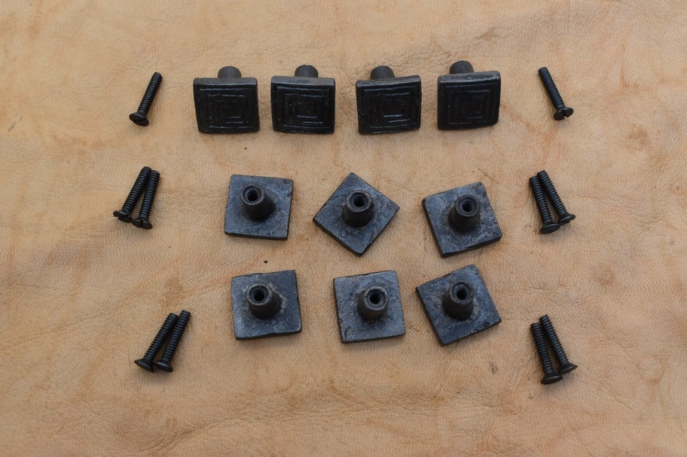 Cast Iron Knob square shape vintage Drawer handle cupboard knobs 10 pcs