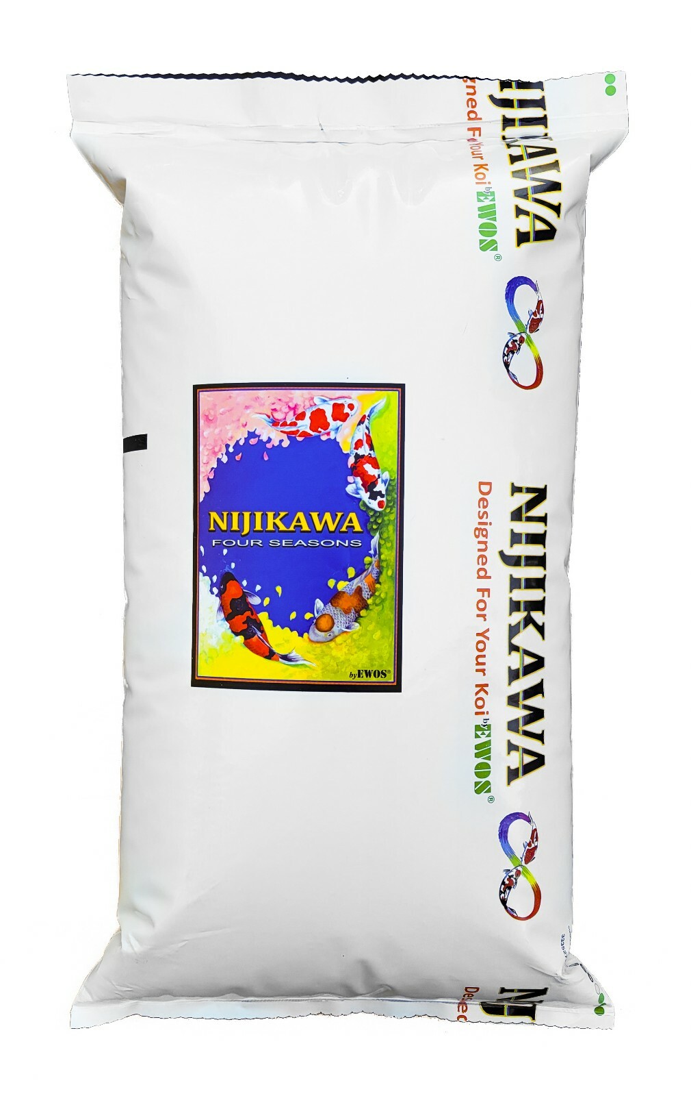 Nijikawa Four Seasons NON GMO Koi Food 15lb 5mm float •Authorized eBay Dealer•