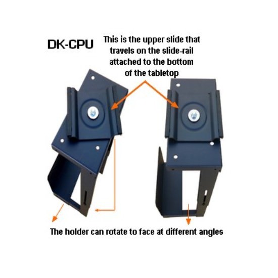 DK-CPU Professional Slidable under-desk CPU holder