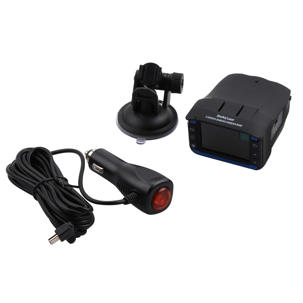 Car Multifunctional Dash Cam DVR with Full Frequency Radar Detector 2.0" Display