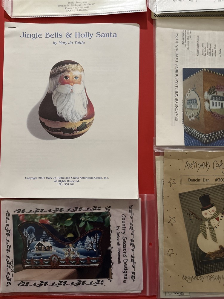 Tole Painting Pattern Packets By Various Artists