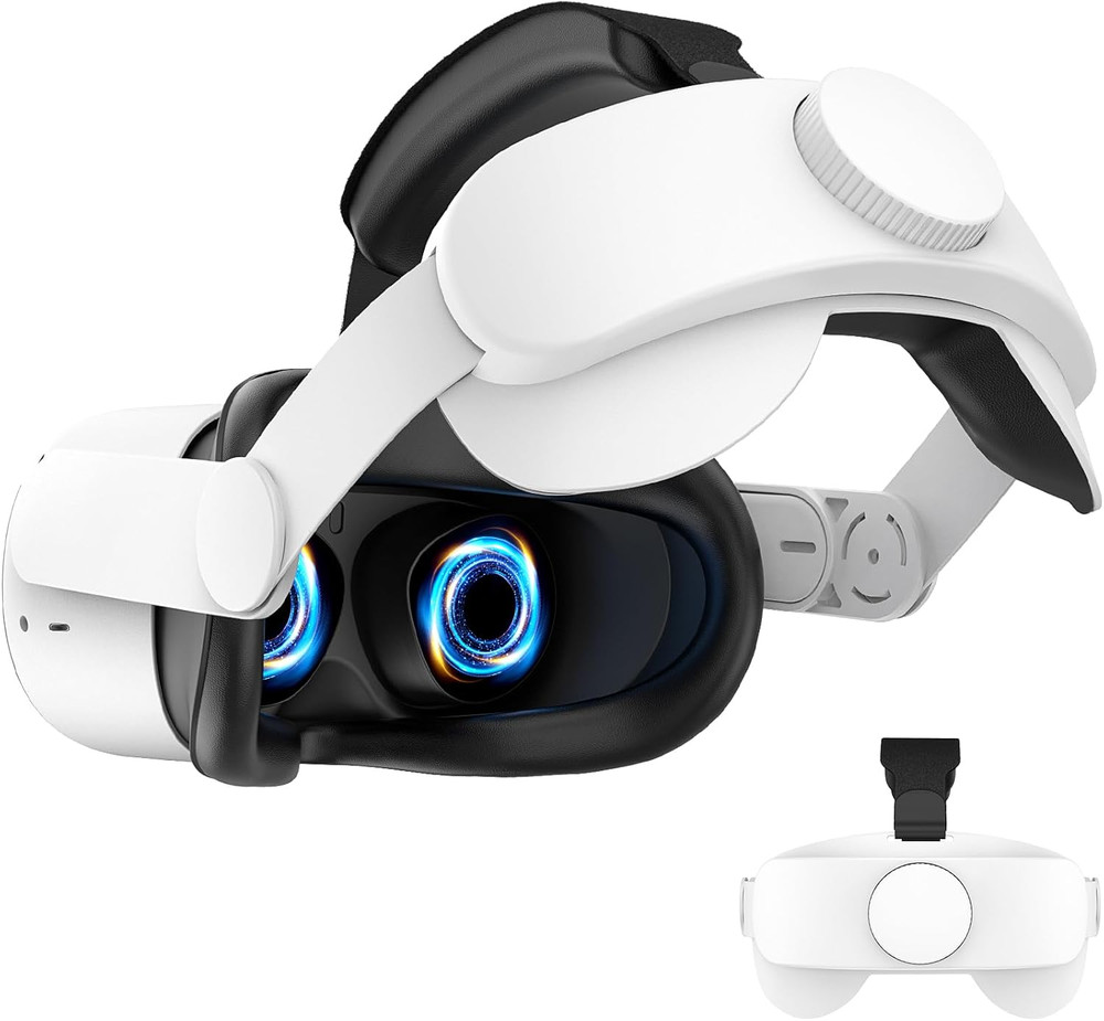 VZNEK Head Strap Compatible with Oculus Quest 2,Meta Quest 2 Accessories Adjusta
