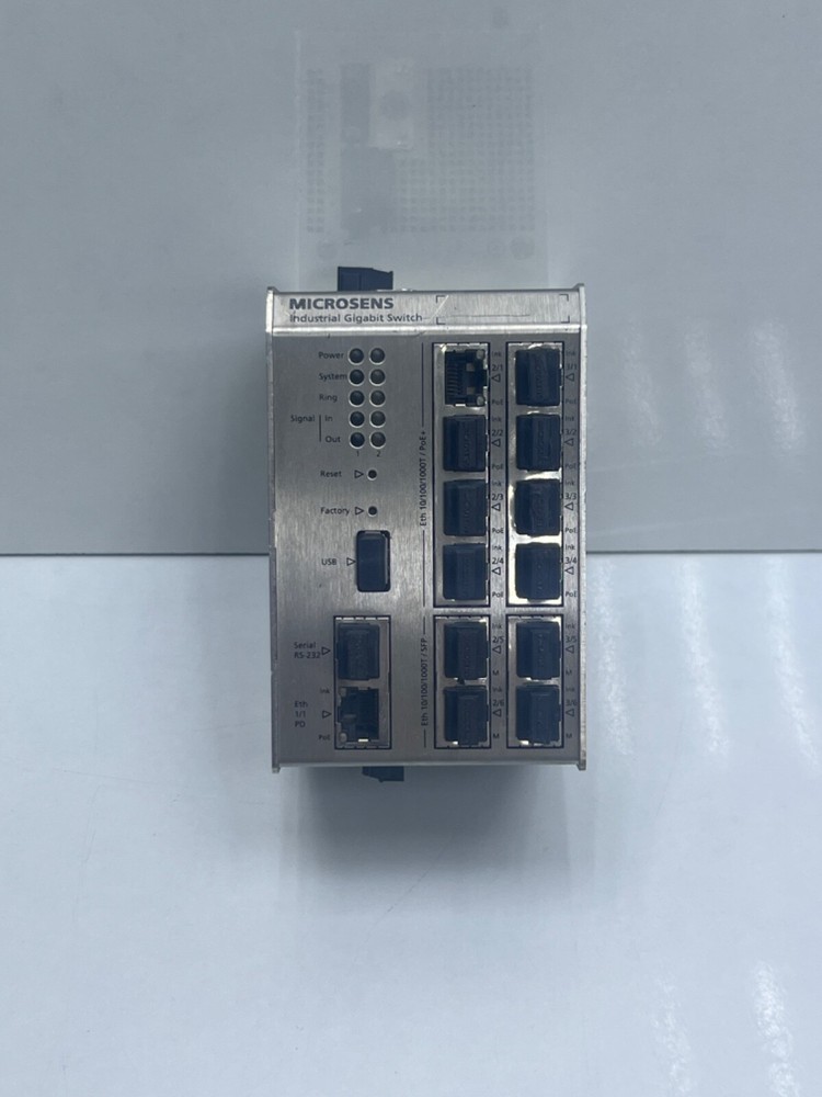 MICROSENS MS652119PM INDUSTRIAL GIGABIT SWITCH