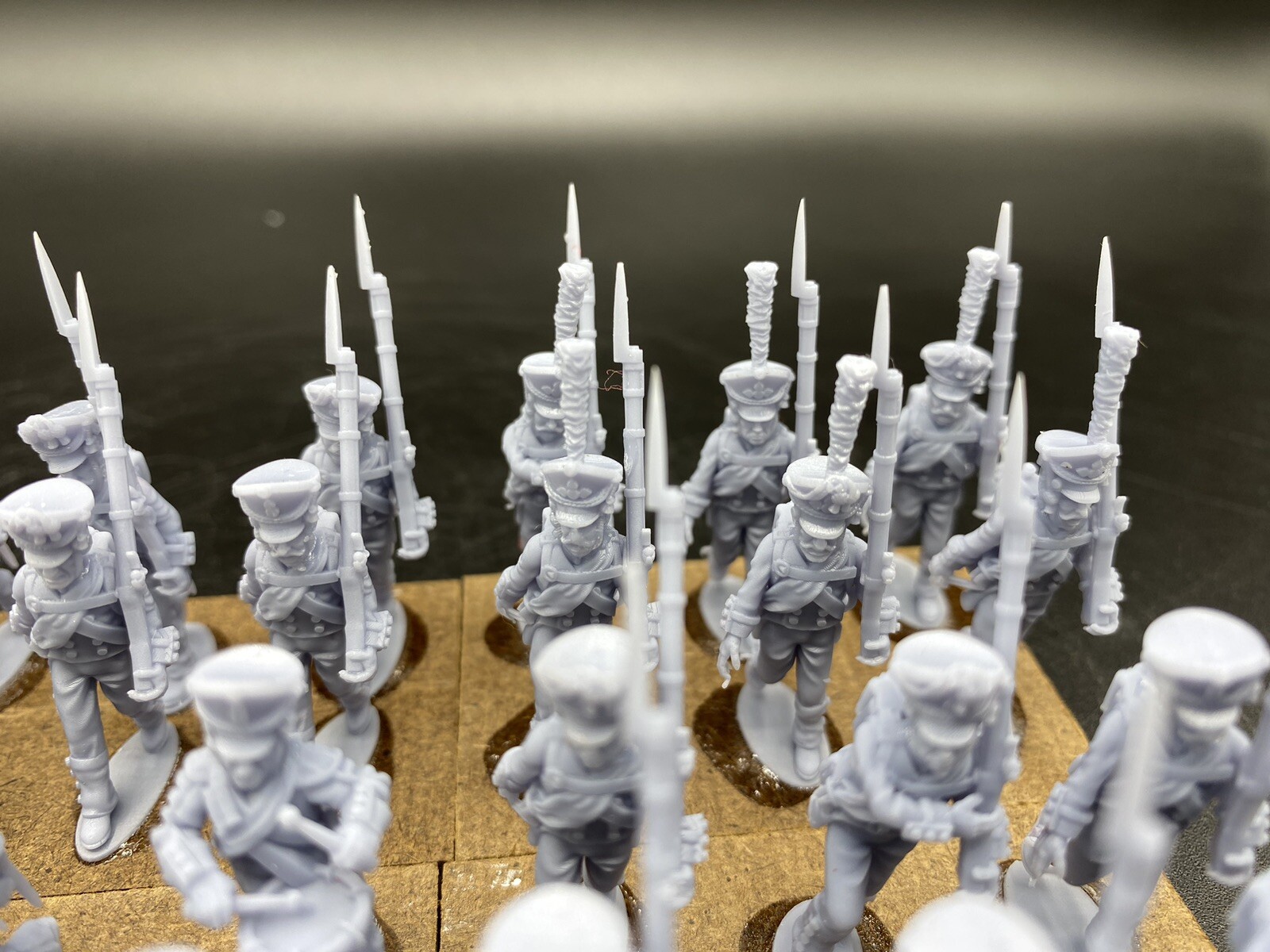 28mm, 3D Printed, Napoleonic, Russian 1812 Line Infantry (36), Black Powder