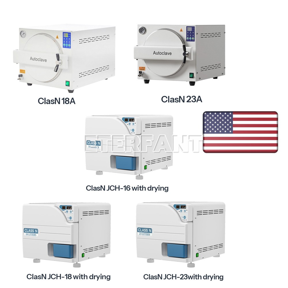 Dental Class N Autoclave Steam Sterilizer Medical Sterilization/Drying Function