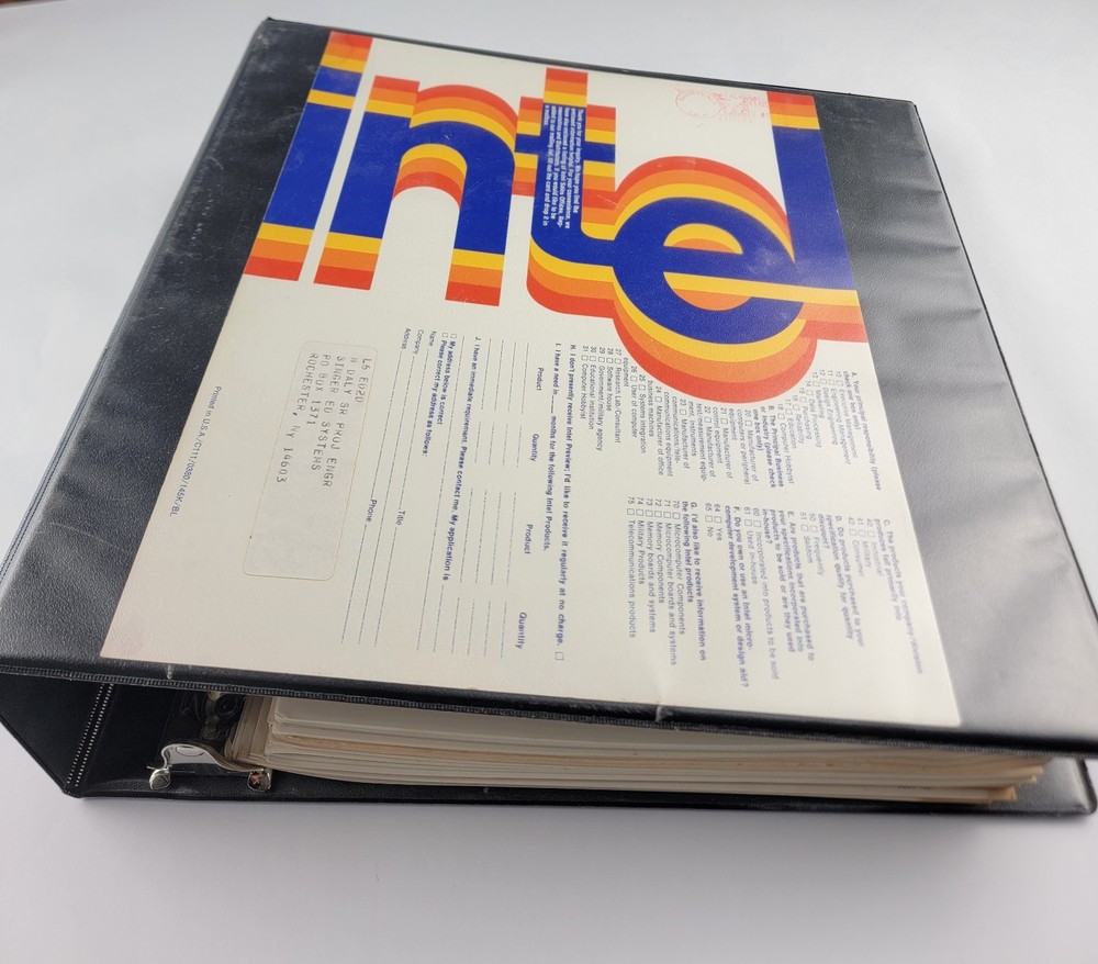 Extremely Rare Original Vintage Preliminary Intel Data Sheets From The 70s & 80s