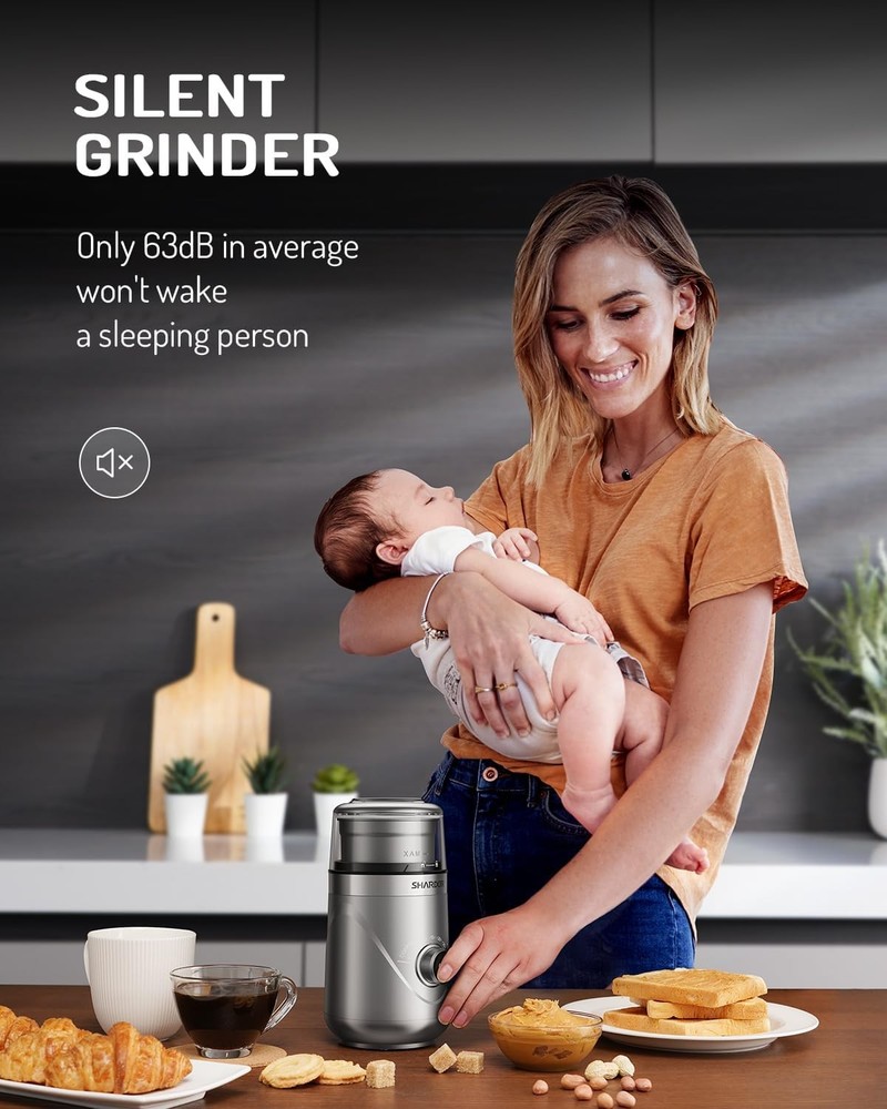 SHARDOR Electric Super Silent Coffee Grinder Timed