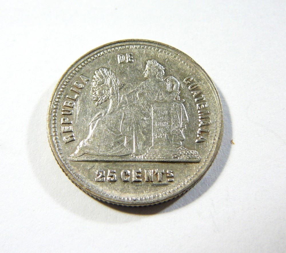 1893  Guatemala 25 Centavos