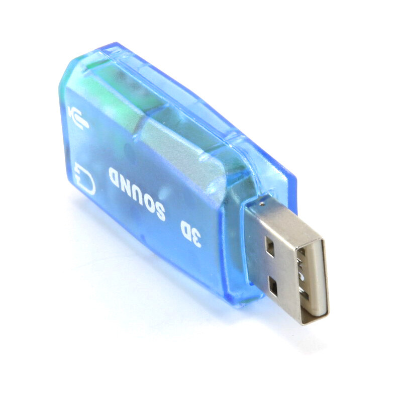 US USB 2.0 Sound Card Audio Adapter For Desktop Laptop Notebook Computer