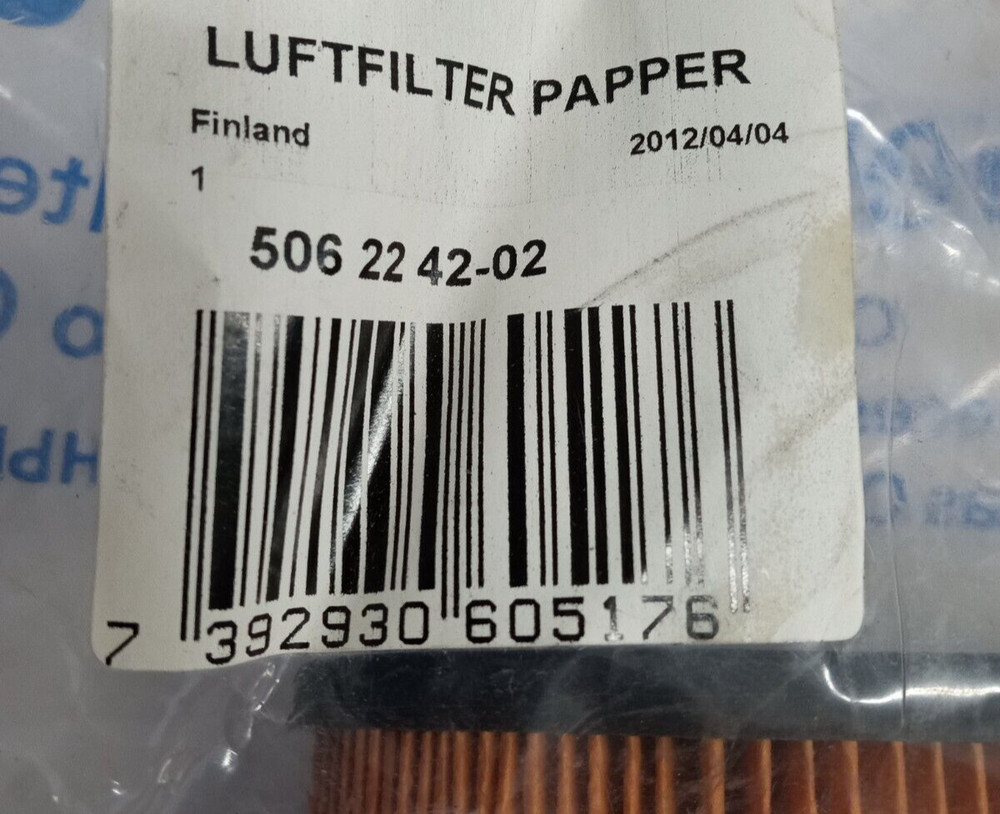 HUSQVARNA 506224202 AIR FILTER