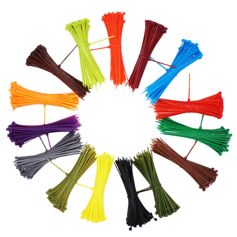 Self-Locking Nylon Plastic Cable Zip Ties Heavy Duty Strap Various Sizes Colors