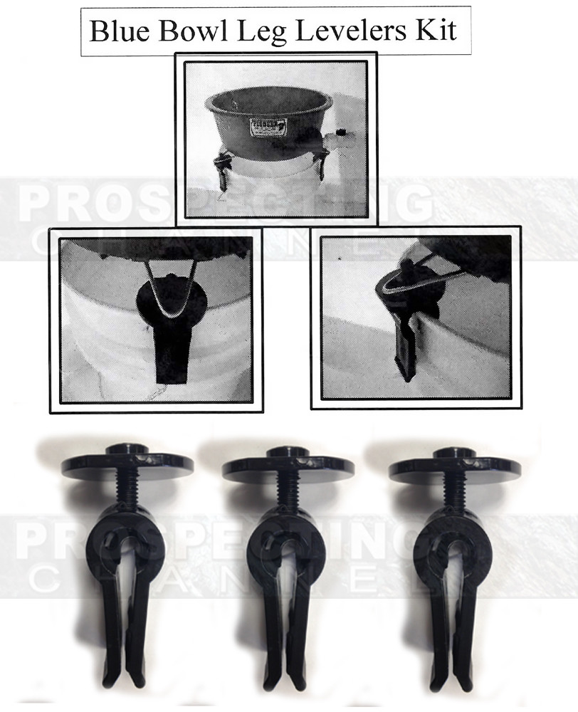 BLUE BOWL PAN GOLD Prospecting CONCENTRATOR LEVEL KIT