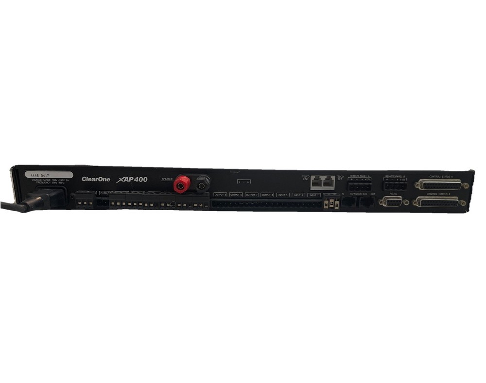 ClearOne XAP400 Audio Conferencing System Microphone Mixer Powers On