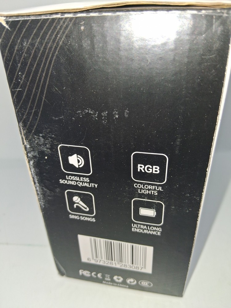 Portable Wireless Karaoke Speaker With 2 Wireless Microphones Blue
