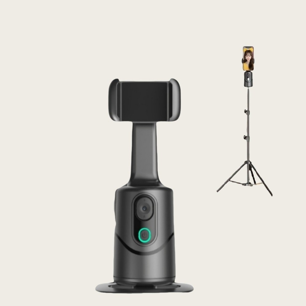 360° Smart Shooting Gimbal Face Tracking Gesture Control Bluetooth Remote