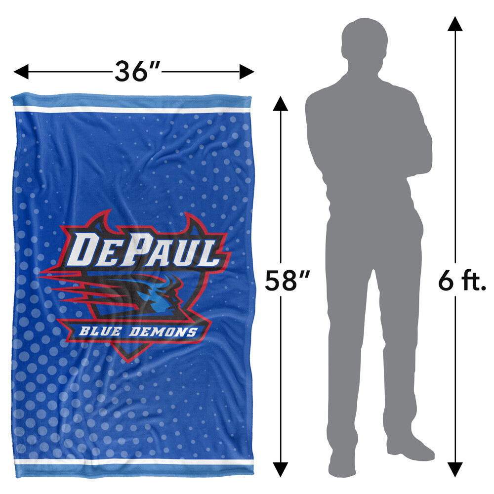 Depaul University Logo Dots Silky Touch Super Soft Throw Blanket