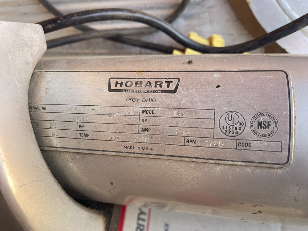 HOBART Model 1612 Meat Slicer