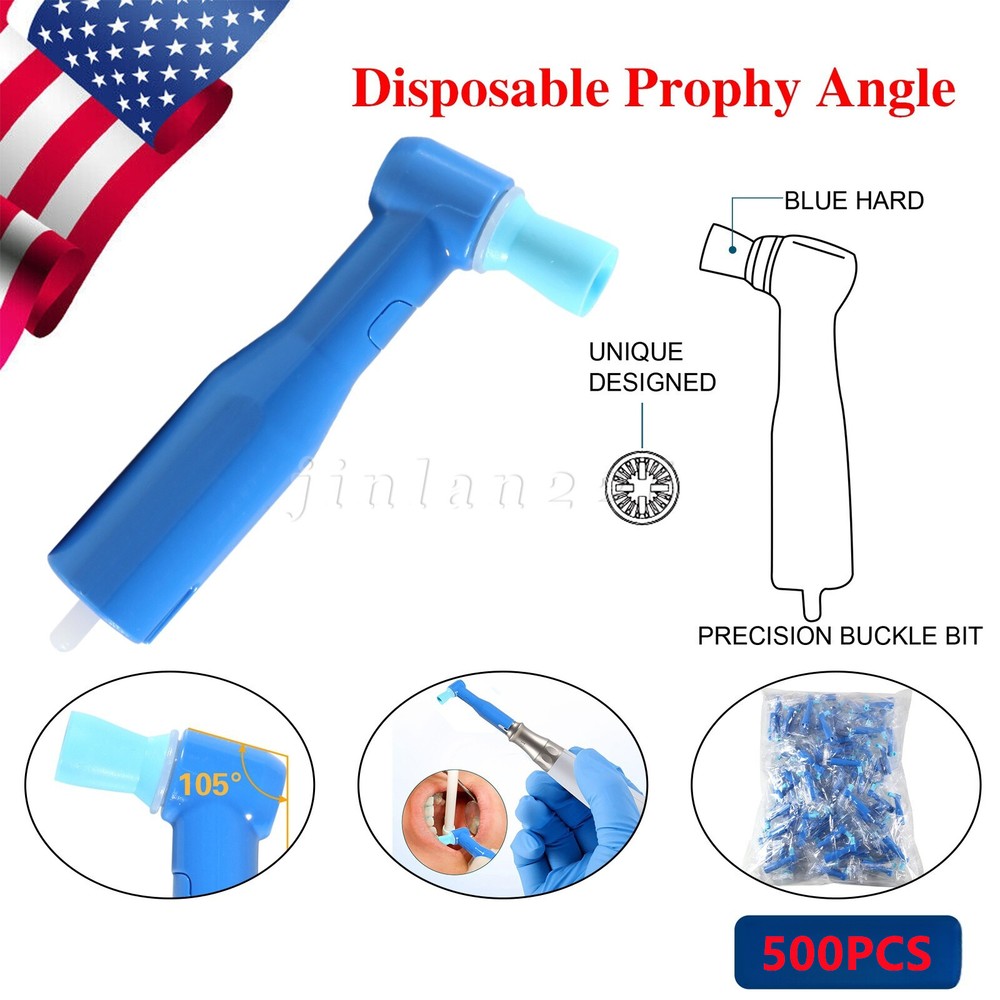 Dental Disposable Prophy Angles Regular Cups105° Latex Free 500's