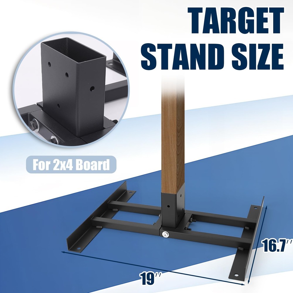 2X4 Shooting Target Stand Base, Double T-Shaped Stand-1 Set