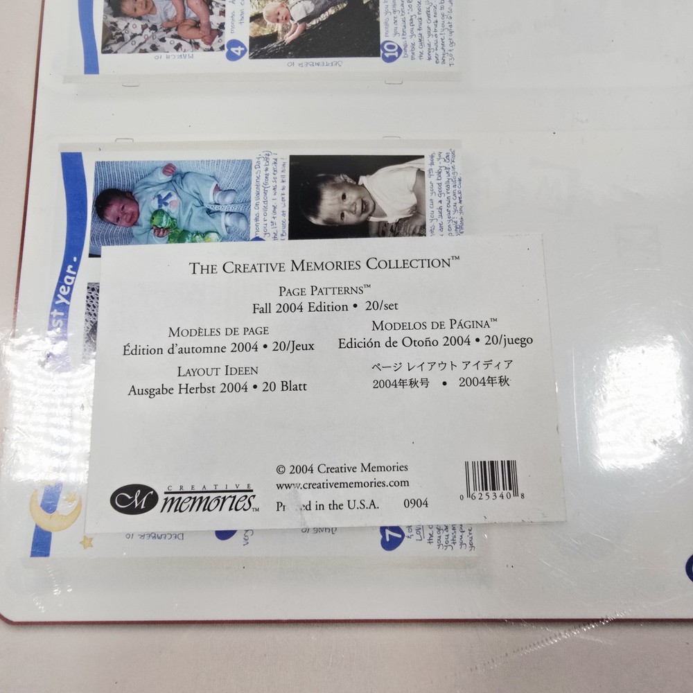 Creative Memories Collection Page Patterns Baby Boy 20 Sheets - New Sealed 2004