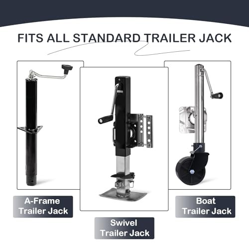 6" Trailer Jack Wheel Replacement with Wheel Trailer Jack Wheel with Chock